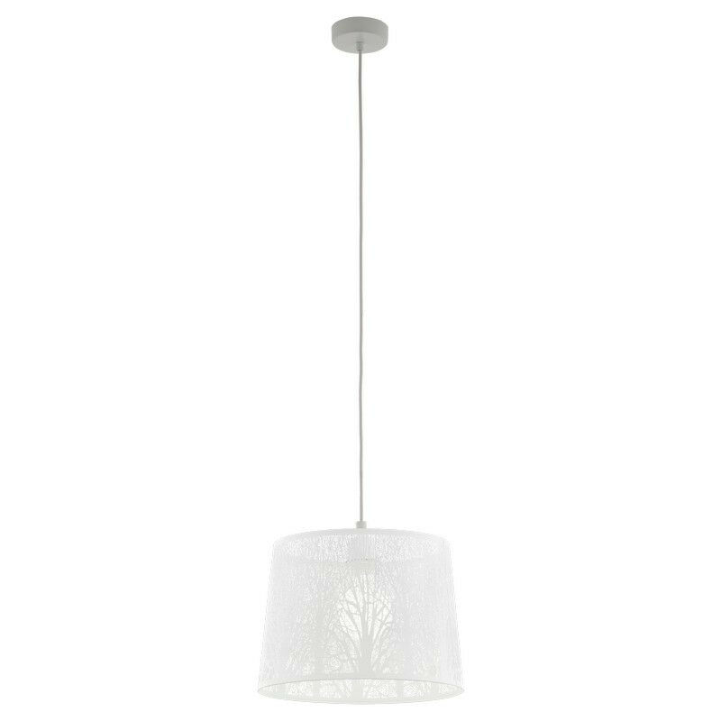 Hambleton Wire Frame Pendant Ceiling Light Satin Nickel - Eglo