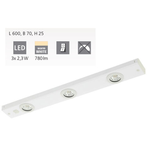 Eglo Kob - Faretto da incasso a LED sotto il mobile bianco