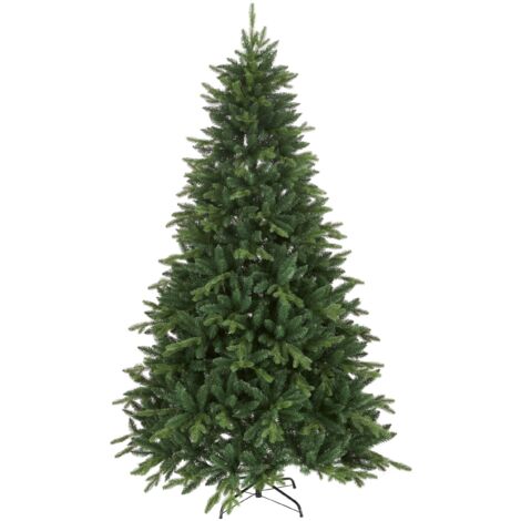 EGLO Künstlicher Weihnachtsbaum Bergen, naturgetreuer Deko Tannenbaum für Innen, Kunstbaum wie echt, Christbaum zum Stecken, 210 cm