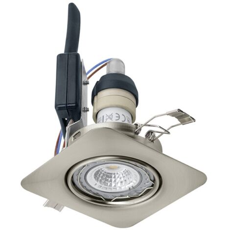 EGLO LAMPADA A INCASSO IN ACCIAIO COLOR NICKEL OPACO