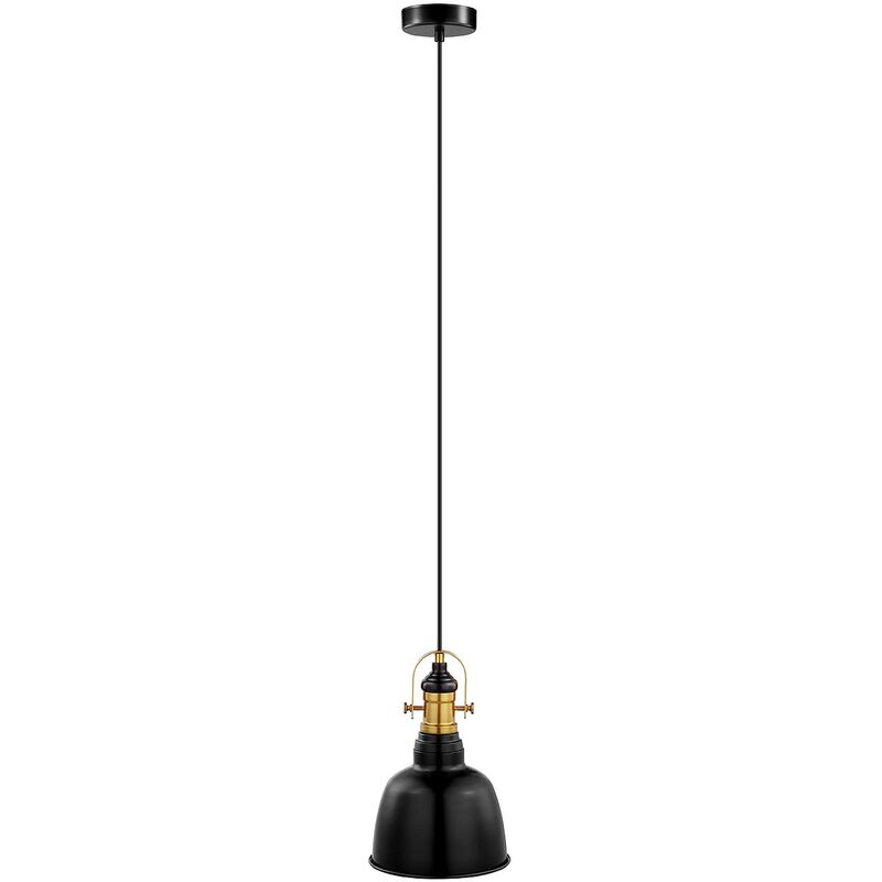 Image of Lampada a sospensione Vintage Gilwell ø 18,5 centimetri dimmerabile, brunito nero