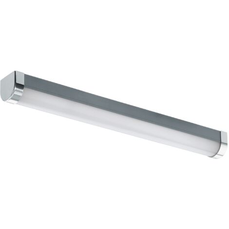 EGLO lampada a specchio a Led Tragacete 1, a luce singola in plastica, illuminazione da bagno, in metallo, resistente all'umidità, IP 44, L: 45 cm