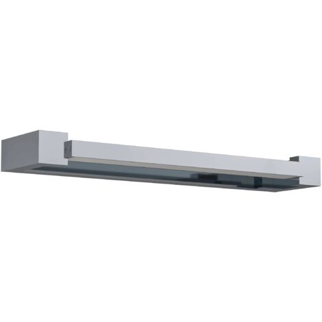 EGLO lampada da parete a LED Gemiliana, lampada in metallo e plastica bianca, lampada specchio per bagno, illuminazione bagno e corridoio, bianco neutro, IP44