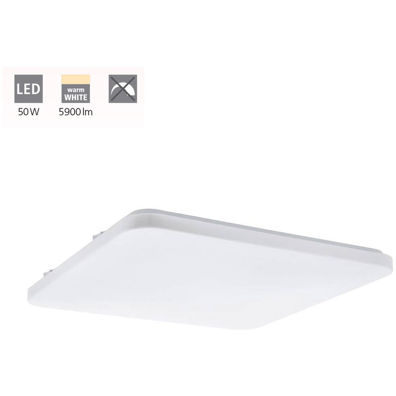 Image of Eglo - soffitto del led Frania luce bianca l bianco: 53 centimetri b: 53 centimetri h: 6.5cm
