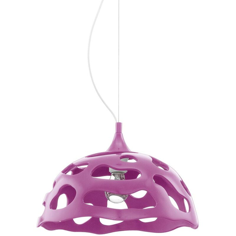 Image of Lampada a sospensione lampada a sospensione lampada da tavolo da pranzo lampada da cucina viola, 1x E27, DxH 38x110 cm Eglo 92956