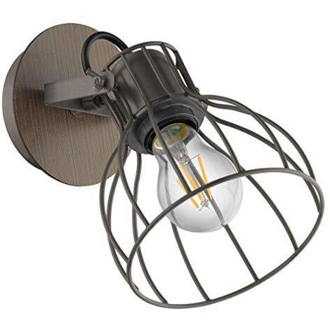 Eglo Lampada da Parete Marrone, Argento