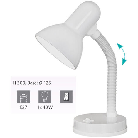 Eglo Lampada da Tavolo Basic - Bianco - 300 mm