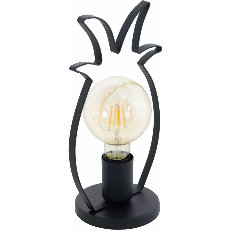 Eglo Coldfield Lampada da tavolo in acciaio, 60 W, nero