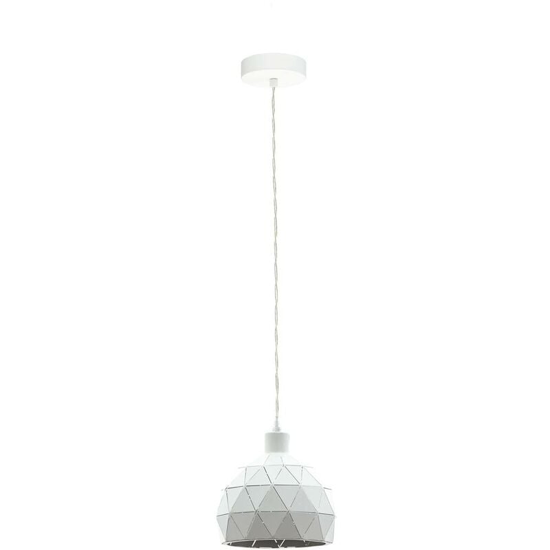 Image of Eglo - Ciondolo luce bianca roccaforte Ø17cm h: 110 centimetri
