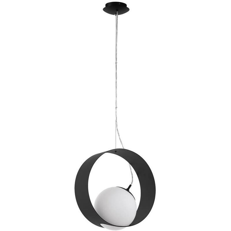 Image of Nero lampada a sospensione bianco e camargo l: 35 cm b: 20 cm h: 150cm