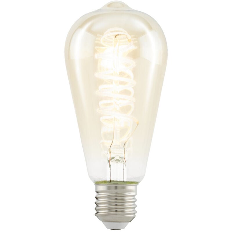 Lampadina Pera Led Filo Spirale Ambra E27 4W
