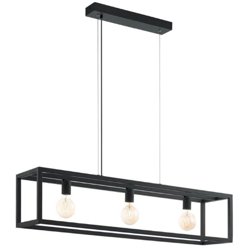 

Eglo - Lámpara colgante ELSWICK 3x25 W negra 49564 - Negro