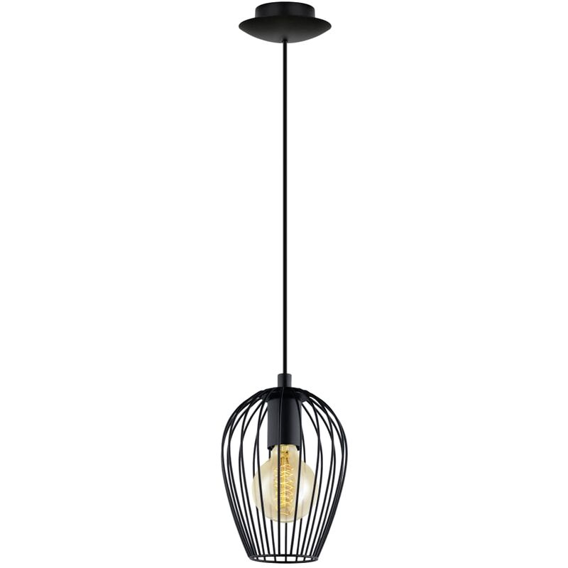 

Lámpara colgante Newtown 1 bombilla negro - Negro - Eglo