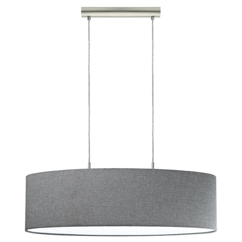 

Lámpara colgante PASTERI 2x60 W gris 96369 - Gris - Eglo