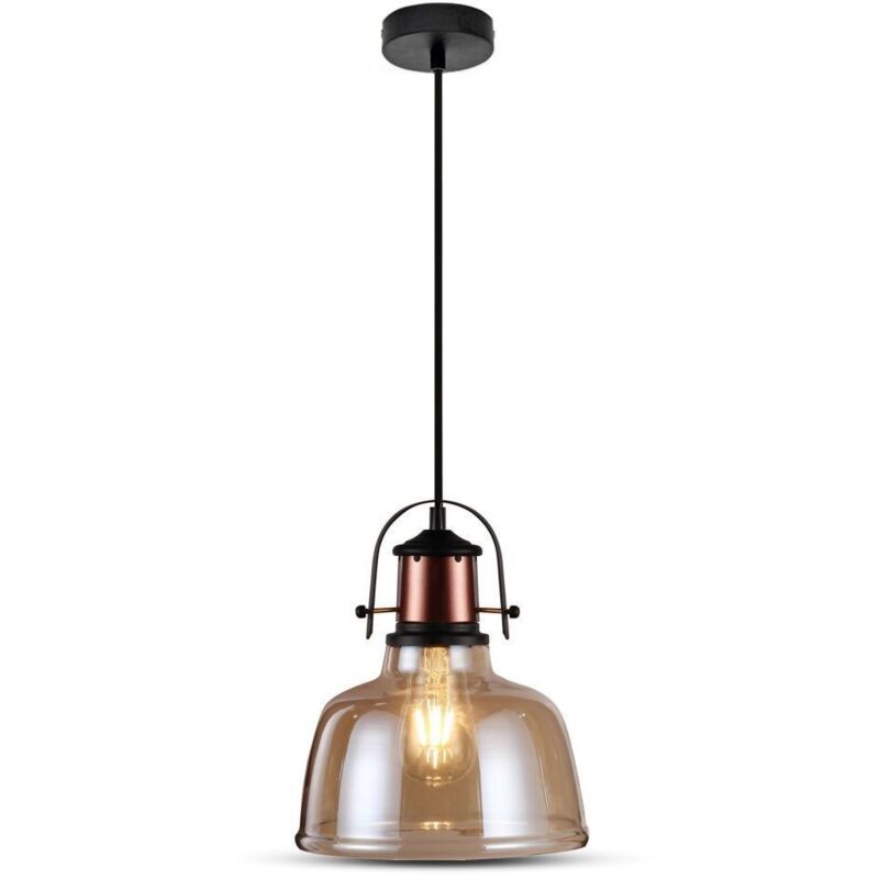 

Lámpara colgante de cristal ámbar de interior CULOT E27