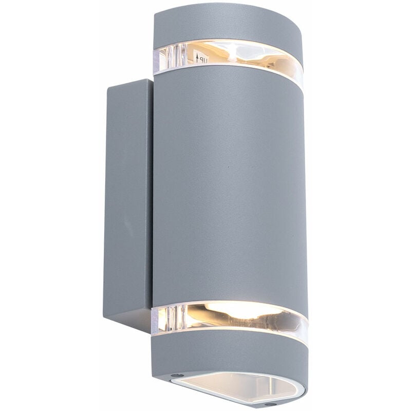 

Aplique de pared para iluminación exterior ALU fundido a presión gris semicircular Kanlux 22443