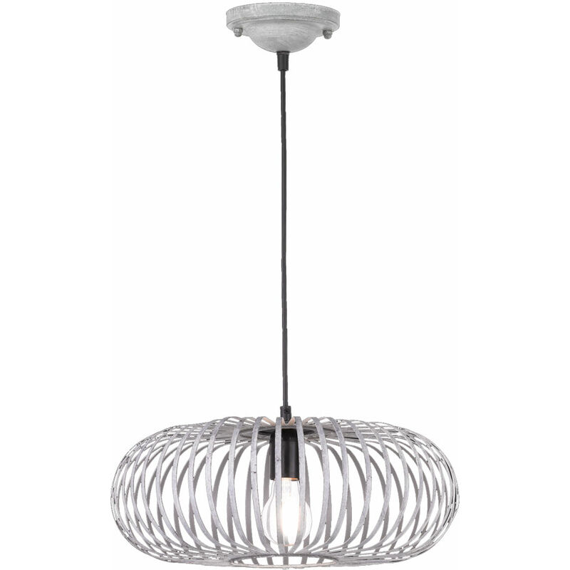 

Trio - Lámpara colgante de luz colgante para dormitorio, jaula de metal, focos de techo grises, luces trío 306900161