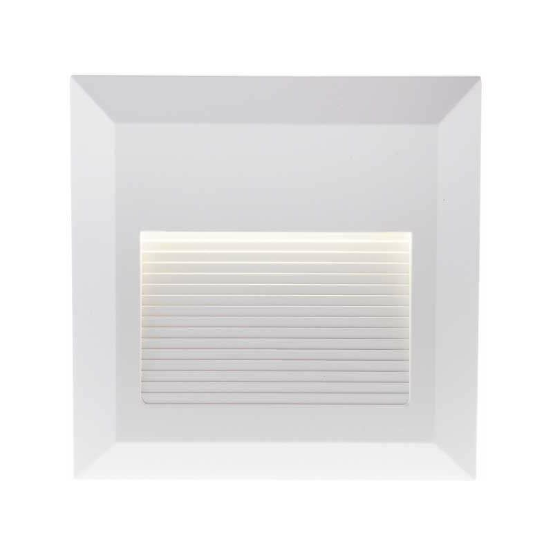 

Baliza Led Step Light Design Cuadrado 2W 55° IP65 Blanco Temperatura de color - 3000K Blanco cálido