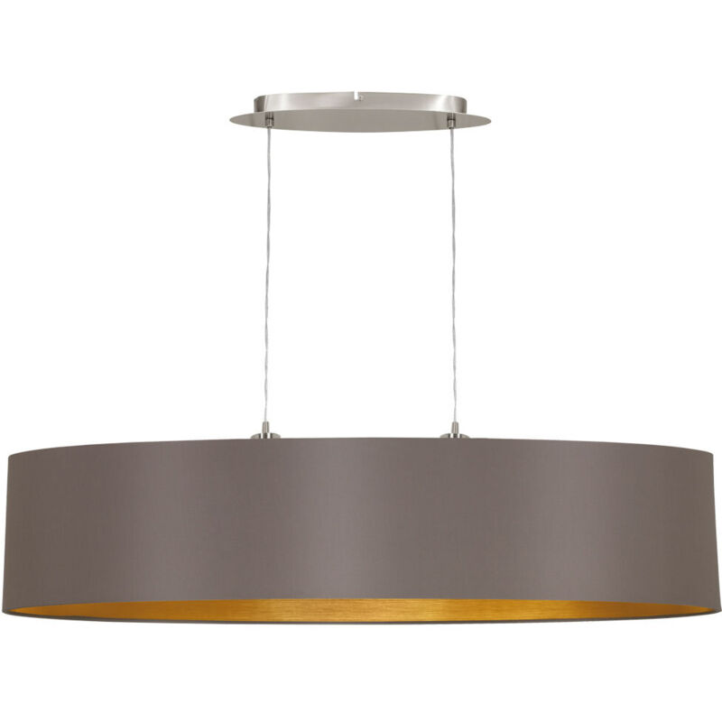 

Lampara colgante Maserlo 100 cm color capuchino 31619 - Gris - Eglo