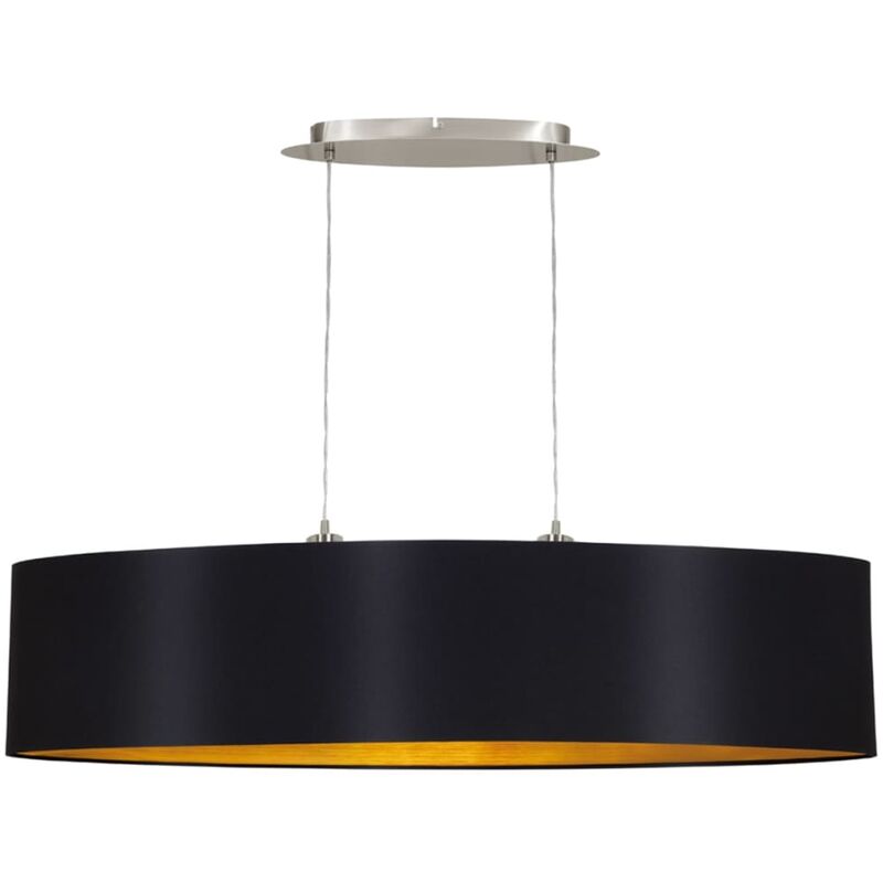 

EGLO Lámpara colgante Maserlo 100 cm negra 31616 - Negro
