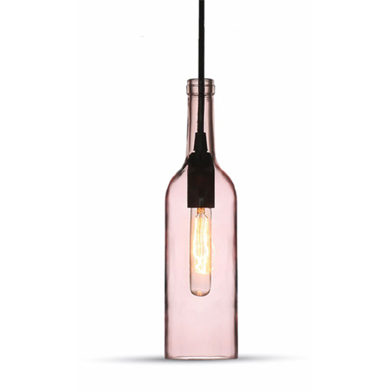 

Colgante botella rosa E14 max 60W