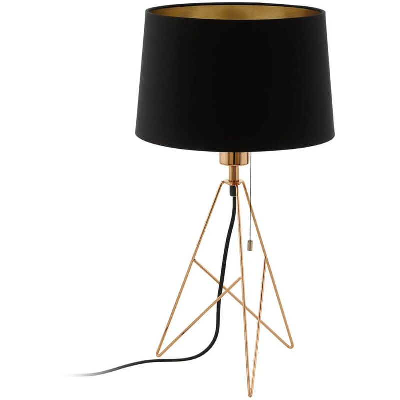 

Lámpara de mesa CAMPORALE cobre y negro 56 cm 39178 - Negro - Eglo