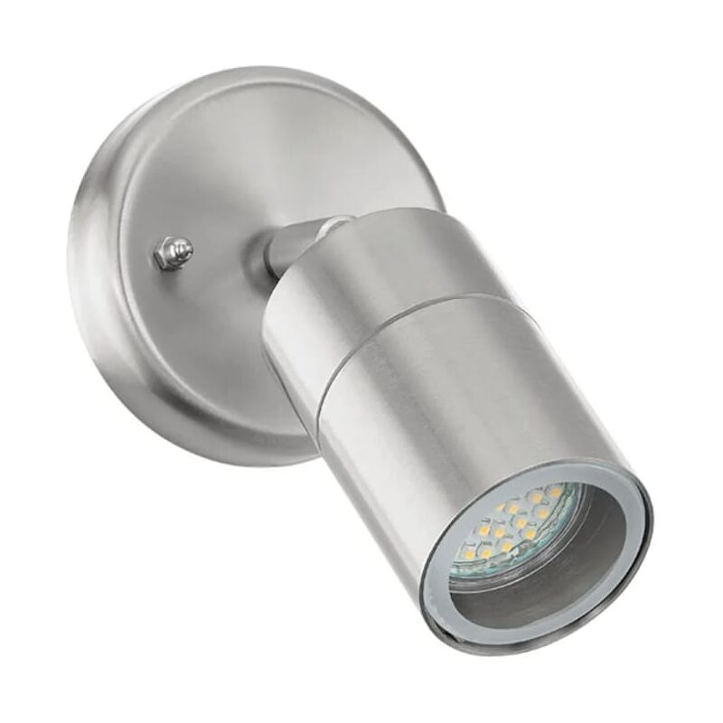 

Lámpara de pared LED exterior Stockholm 1 5 W plateado 93268 - Plateado - Eglo