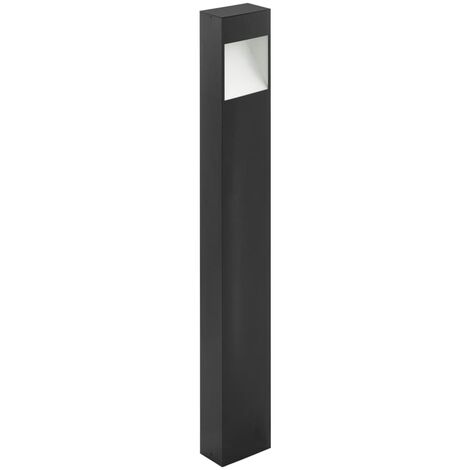 EGLO Lámpara LED pie jardín con sensor Manfria gris antracita 10W 87cm