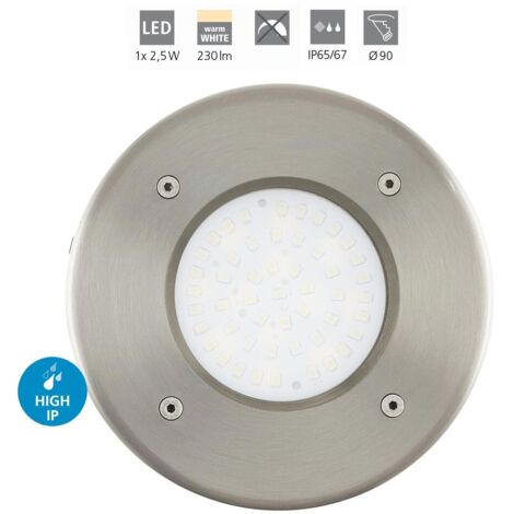 Eglo LED Außen-Einbauleuchte Lamedo Ø 10 cm warmweiß Außen-Einbauleuchte