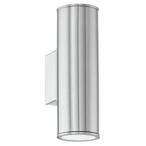 Eglo LED Außen-Wandleuchte Riga edelstahl 20 x 6,5 cm GU10 Außen-Wandleuchte