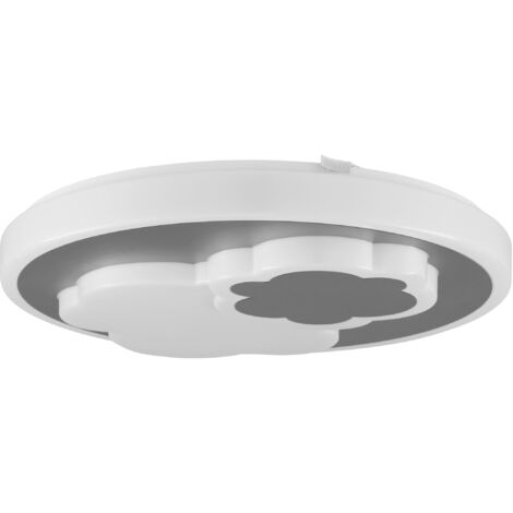 EGLO LED Deckenlampe Guanimar, Kinderzimmer Lampe Decke mit Fernbedienung, grau