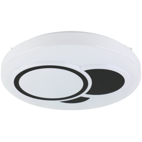Eglo LED Deckenleuchte Espartaco weiß schwarz Ø 38,5 cm Deckenlampen & Kronleuchter