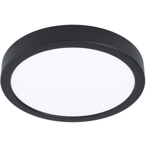 Eglo LED Deckenleuchte Fueva 6 schwarz Ø 21 x 3 cm warmweiß-kaltweiß