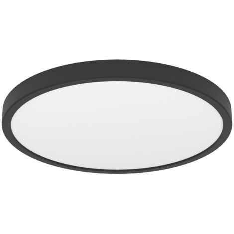 Eglo LED Deckenleuchte Fueva 6 schwarz Ø 39 x 3 cm warmweiß-kaltweiß