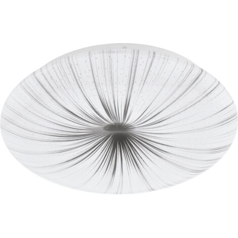 Eglo LED Deckenleuchte Nieves Weiß 6 x 31 cm (H x Ø) Deckenlampe Warmweiß