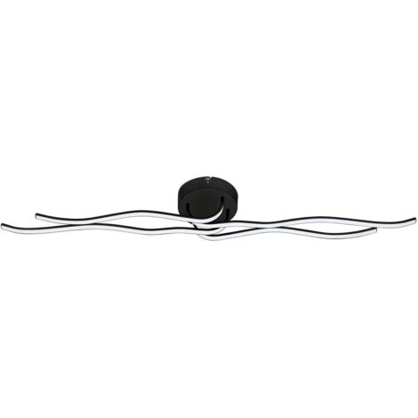 Eglo LED Deckenleuchte Roncade 1 schwarz 116 x 18 cm warmweiß Deckenlampen & Kronleuchter