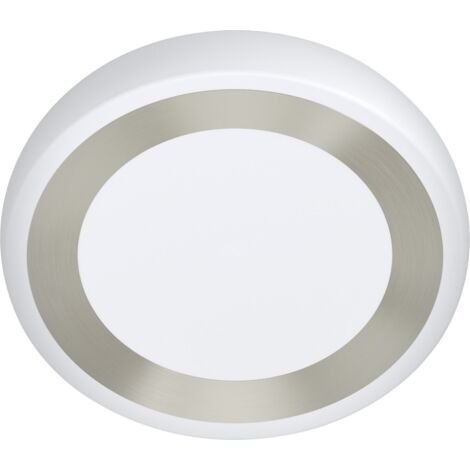 Eglo LED Deckenleuchte Ruidera weiß silber Ø 48 cm Deckenlampen & Kronleuchter