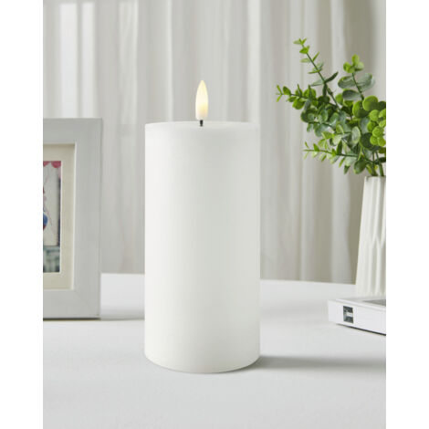 Eglo LED Kerze Leskino warmweiß 15 x Ø 7,5 cm weiß
