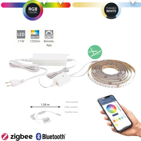 Eglo LED Stripe Z 5m weiß, Smart Home connect.Z Lichtfarbe: warmweiß - kaltweiß