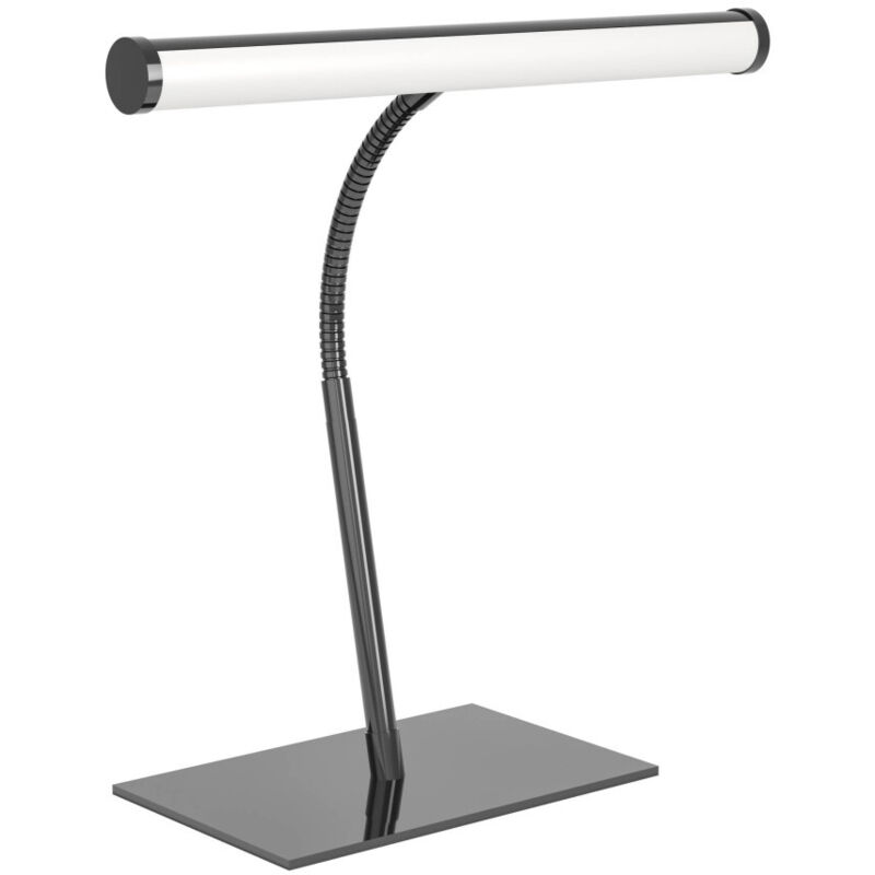 Eglo Led Tischleuchte Riccione Nickel-nero 40 X 30 Cm Warmweiß-kaltweiß Dimmbar Lampen