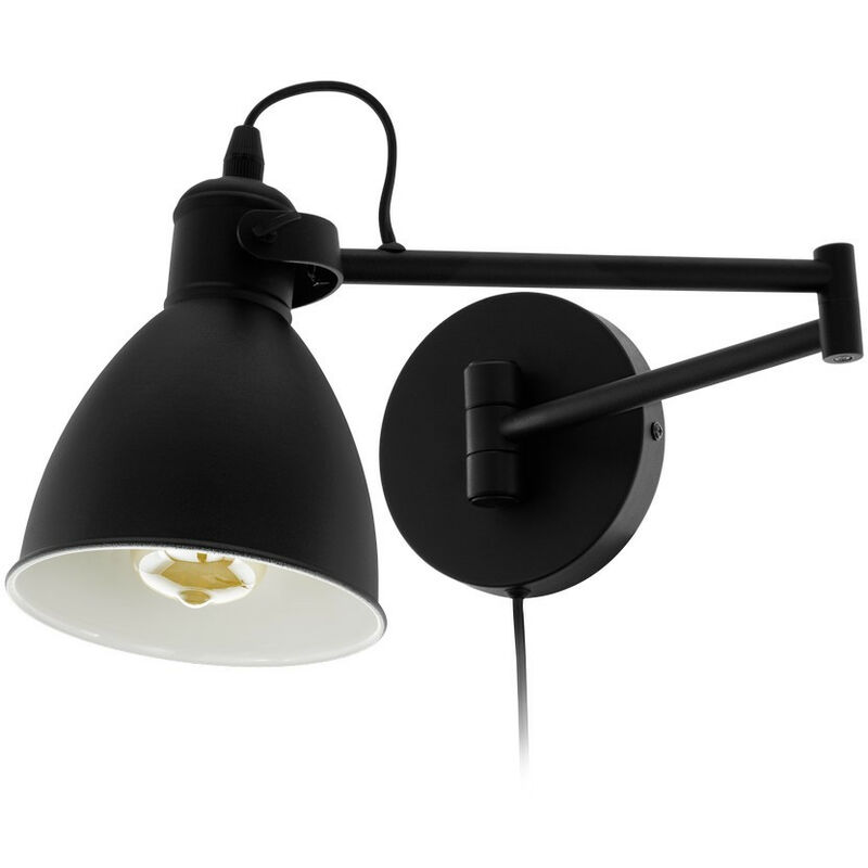 Eglo San Dome Wall Light Black