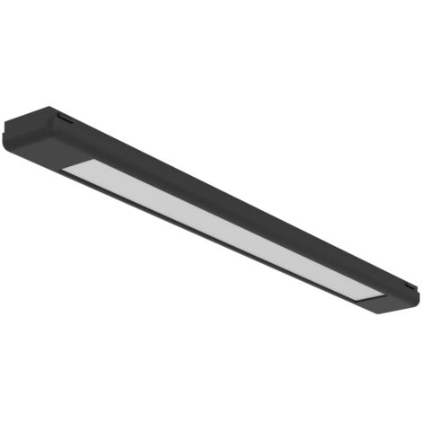 Eglo LED Wandleuchte Tplus Flat Light 6W, Kunststoff schwarz Wandleuchten