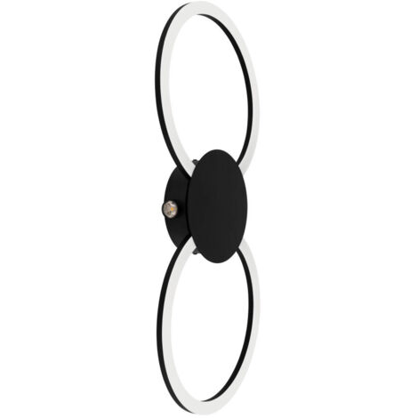Eglo LED Wandleuchte Venticello schwarz 66 x 30 cm warmweiß-kaltweiß