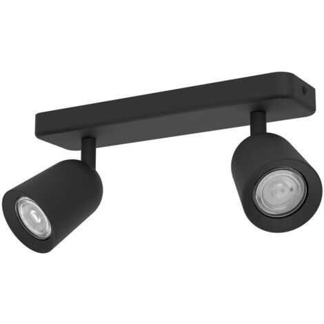 Eglo Leuchten 2er Spot Camaldoli schwarz 30 x 12 cm