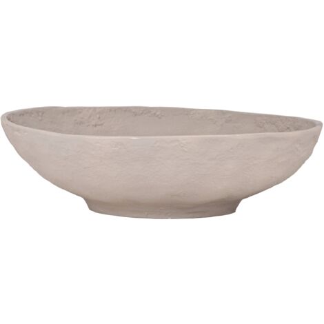 EGLO LIVING Dekoschale Forleyet, elegante Schale zum Dekorieren, runde Deko Schüssel handmade, Metallschale aus Aluminium in Sandfarben, 26 x 7,5 cm