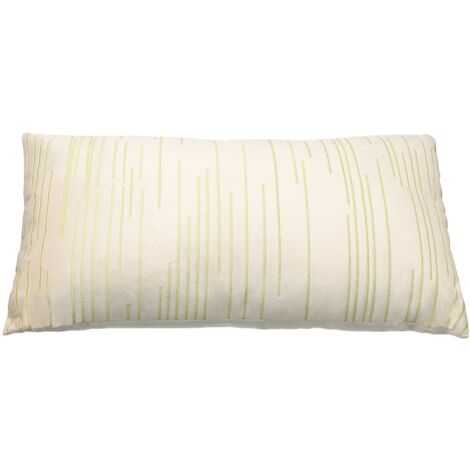 EGLO LIVING Kissen Chevery, elegantes Couch Zierkissen, Dekokissen aus besticktem Samt in Beige und Gold, Kissenbezug mit Inlett aus Polyester, edles Sofakissen 50x30 cm