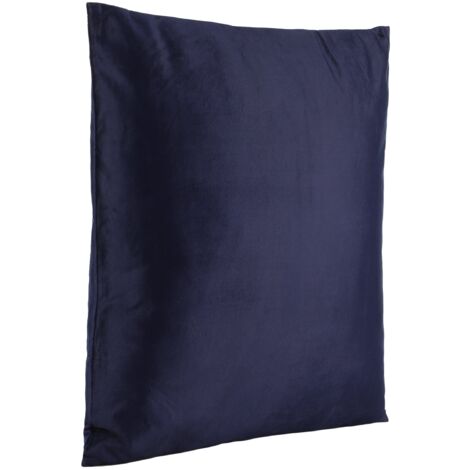 EGLO LIVING Kissen Chevery, elegantes Couch Zierkissen, Dekokissen Basic aus Samt in Blau, Kissenbezug mit Inlett aus Polyester, edles Sofakissen, 50x50 cm