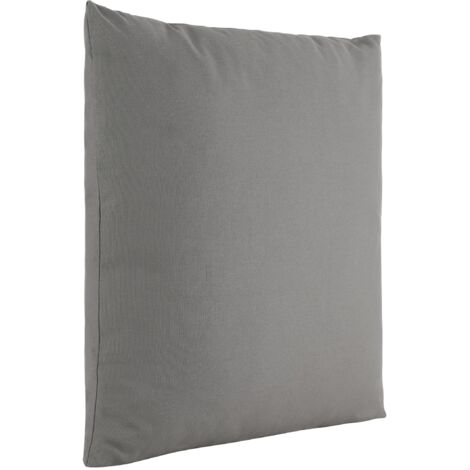 EGLO LIVING Kissen Iles, Couch Zierkissen Basic, Dekokissen aus Polyester und Baumwolle in Grau, Kissenbezug mit Inlett, Sofakissen 50x50 cm