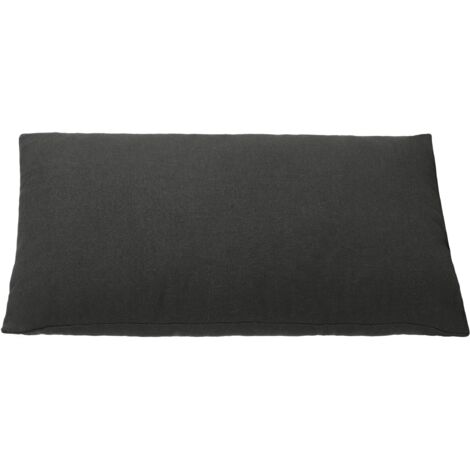EGLO LIVING Kissen Iles, Couch Zierkissen Basic, Dekokissen aus Polyester und Baumwolle in Schwarz, Kissenbezug mit Inlett, Sofakissen 50x30 cm