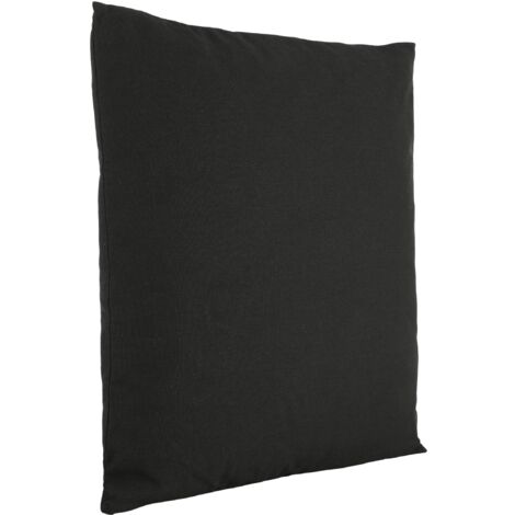 EGLO LIVING Kissen Iles, Couch Zierkissen Basic, Dekokissen aus Polyester und Baumwolle in Schwarz, Kissenbezug mit Inlett, Sofakissen 50x50 cm